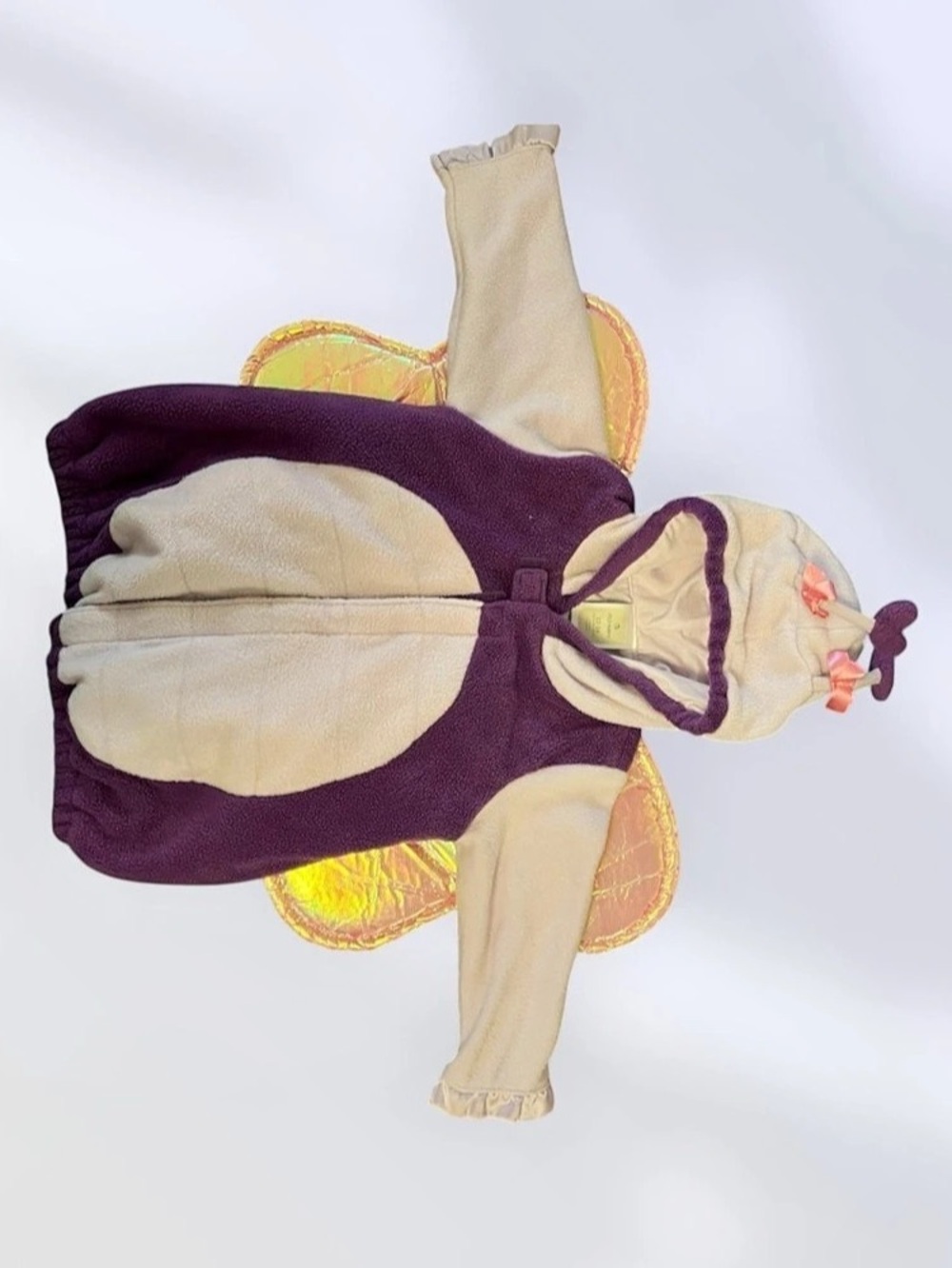 Old Navy Butterfly Fleece Costume Hoodie Purple & Pink Baby 12-24M